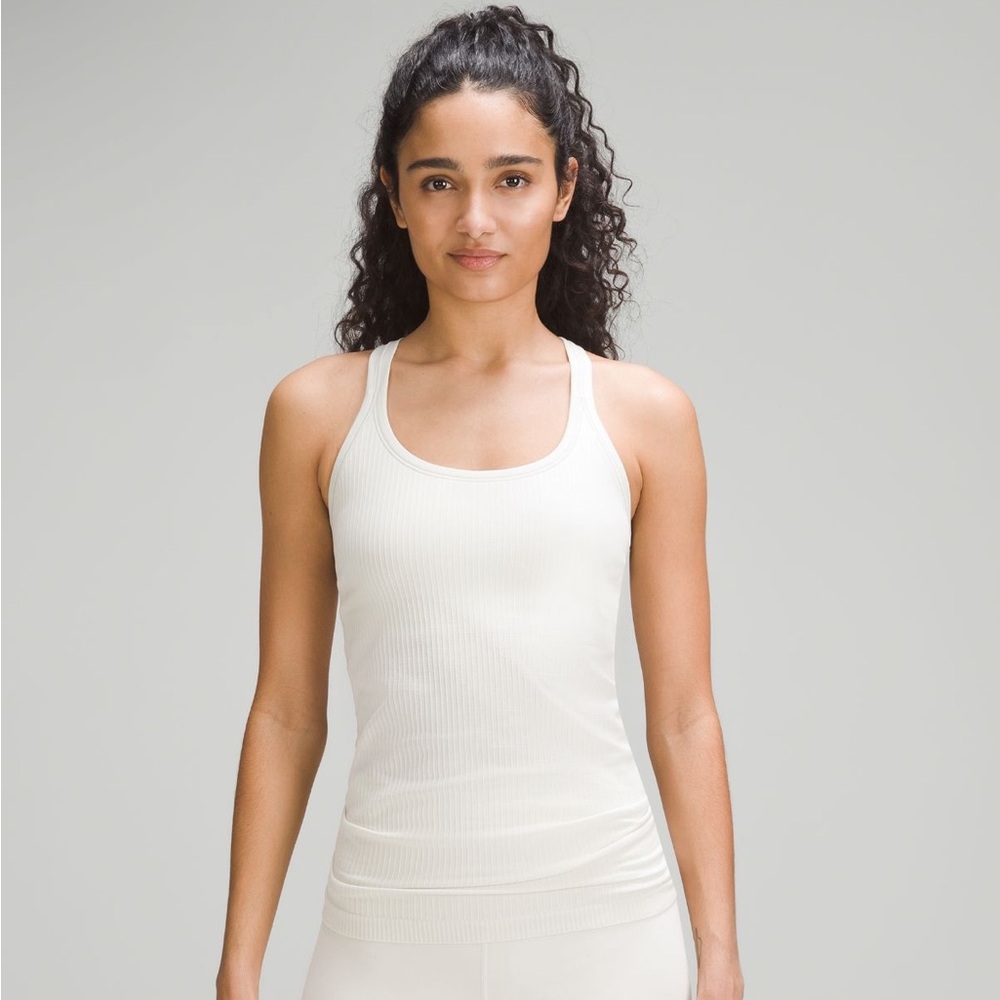 Lululemon Athletica Ebb To Street Tank Bone Sz 6 NWT